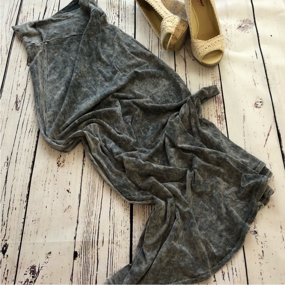 Mimi Chica Heathered Gray maxi skirt size S